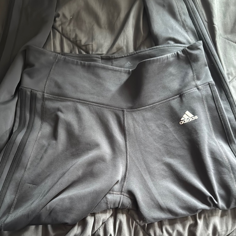 Adidas Charcoal Climalite Leggings